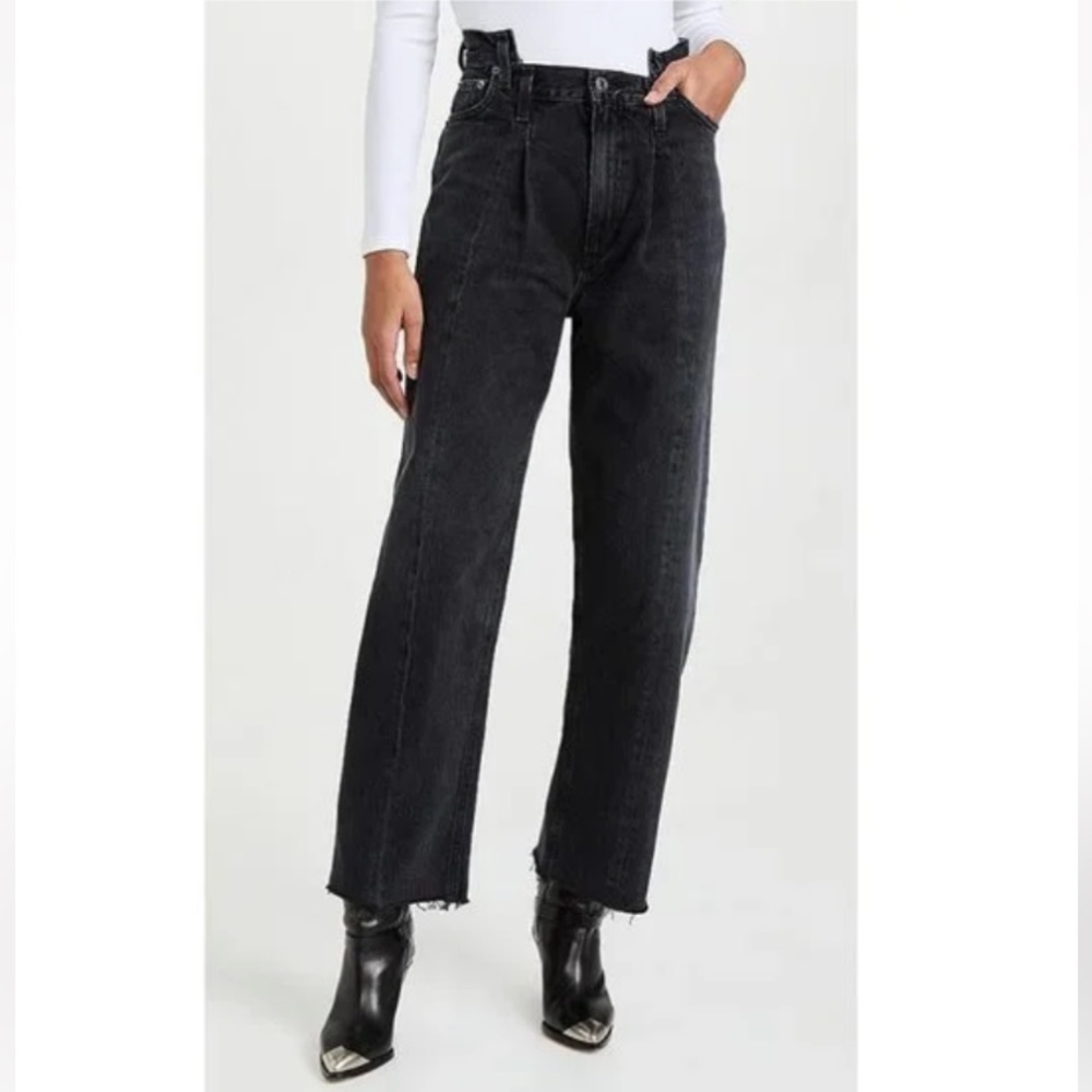 AGOLDE Pieced Angled Black Jeans Size 32